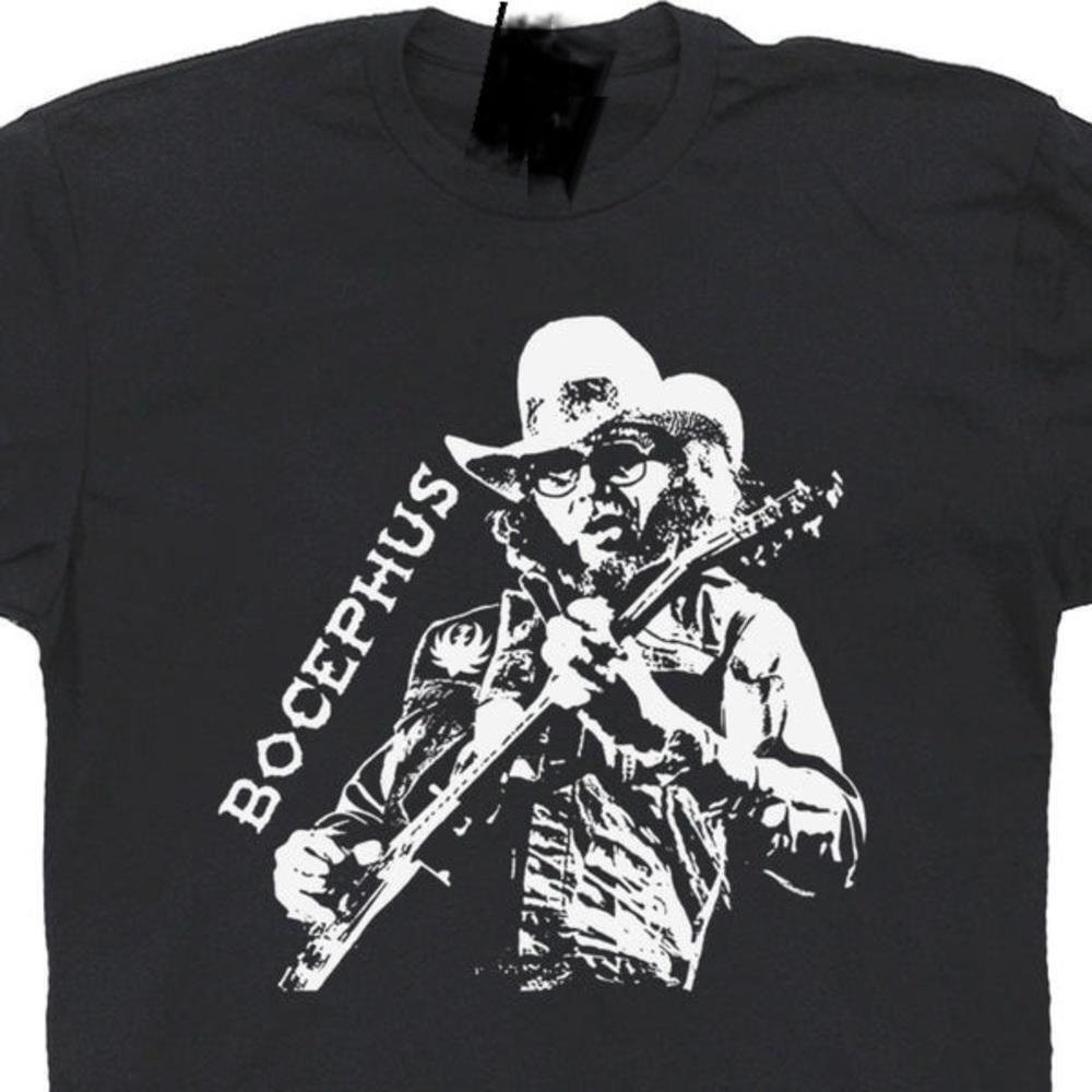 Hank Williams Jr Bocephus Outlaw Country Music Retro Fan T Shirt - Picture 1 of 4